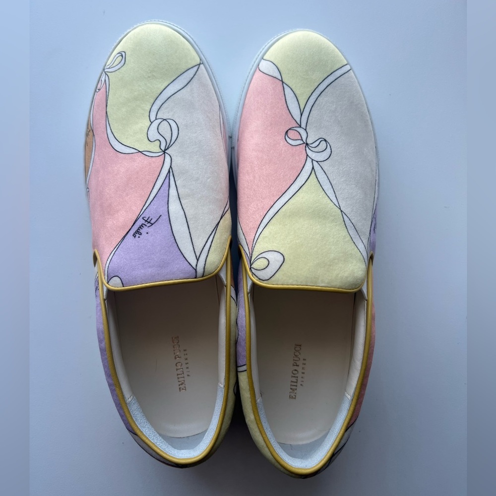 Emilio Pucci printed slip-on sneakers